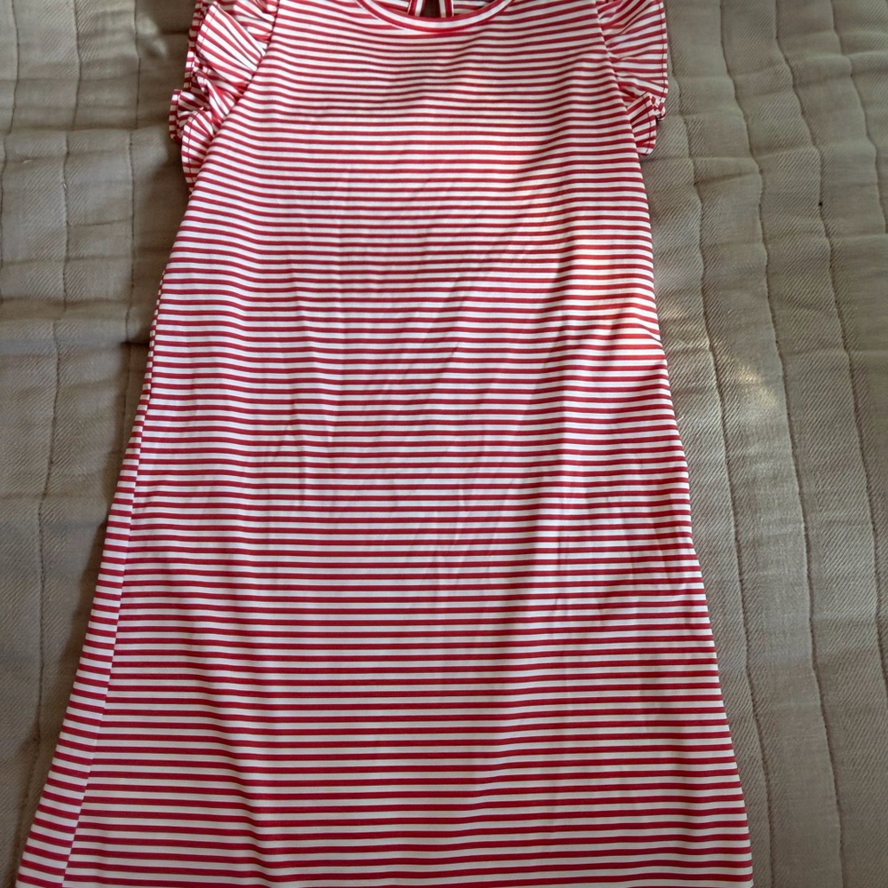Vineyard Vines Pink and White Striped Kids Dress